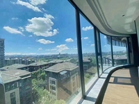 Ventana de Aluminio Vertical Moderna de Diseño Personalizado de Lujo para Uso Exterior en el Hogar con Vidrio Curvo Soldado sin Costuras
