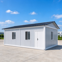 Maison modulaire préfabriquée SKYLINE à montage rapide, bâtiment portable à toit en pente pour bureau de chantier et logement des travailleurs