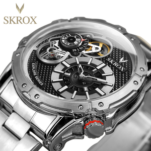 Montre homme SKROX, quartz et automatique, design tendance - Product Image 4