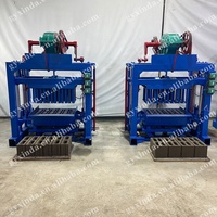 Machine à briques autobloquantes à fonctionnement rapide, semi-automatique, pour la fabrication de briques en ciment et de briques creuses pour briqueterie