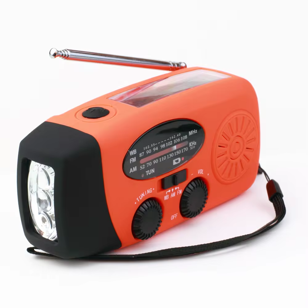 Radio À Manivelle Solaire - Radio Météo D'Urgence 1200 Mah | Radio D