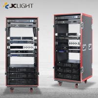16U Pro audio standard pro ampli rack flight case antichoc Amp Rack Flight Road Case pour 19 pouces Rack
