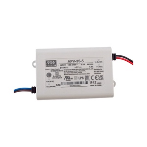 MEAN WELL obeng LED 25W 5V APV-35-5 90-264VAC Input, IP42 dalam ruangan ukuran kompak plastik suplai daya LED - Product Image 3