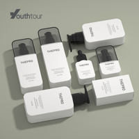 Bouteille Cosmétique Luxe en Plastique CQT Personnalisée PETG Vide Carrée 30ml 50ml 60ml 100ml 300ml 400ml pour Lotion, Vaporisateur, Pompe Distributrice et Shampoing