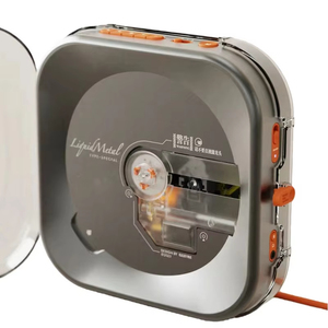 Lecteur CD portable rechargeable à coque transparente, directement de l'usine, avec haut-parleur intégré, chargement USB et écran d'affichage, idéal pour les études - Product Image 5
