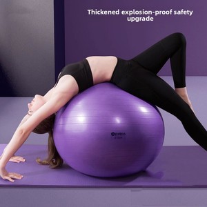 Ballon de yoga en PVC épaissi et durable, ballon de <span class=keywords><strong>fitness</strong></span> Pilates, ballon géant d'entraînement sensoriel pour équipement sportif adulte - Product Image 2