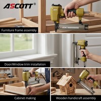 Cloueur pneumatique de précision F32 pour travaux de menuiserie, cloueur droit pour clous fins 18GA, outil de clouage industriel et DIY