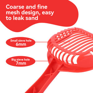 Pala de plástico para limpieza de arena para mascotas con mango largo al por mayor, pala para arena para gatos con bolsa para caca - Product Image 2