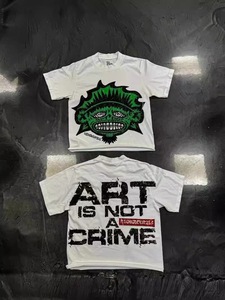 Fln 2026 Meistverkauftes OEM-T-Shirt mit Eigenem Logo, 280g 100% Baumwoll-Jersey, Schweres Gewicht, Kurzarm, Herrenkleidung, Kastenförmig, Bedrucktes Muster - Product Image 3