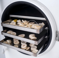 Pilot-scale lyofilisatie-apparatuur voor de productie van premium bessen en fruitchips met een vaporcondensor op -50°C