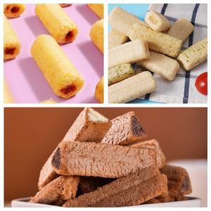 Machine de collations de riz remplie extrudeuse à double vis remplissage de noyau extrudé collations de céréales bouffées faisant la machine - Product Image 6