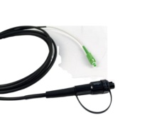 Luar ruangan G657A1 100M 150M 200M SC APC UPC konektor serat optik kabel Drop terkoneksi kabel Patch