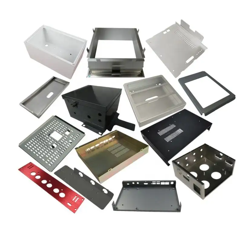 Rack de metal personalizado para computador Nas, caixa de metal para gabinete, caixa de alumínio em aço inoxidável, chapa de pó, caixa de metal