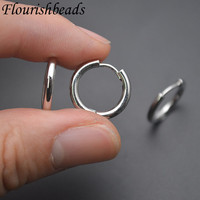 Bonne qualité laiton métal or argent plaqué à la mode forme ronde en gros Fine boucle d'oreille fermoirs pour femmes hommes bijoux bricolage fabrication