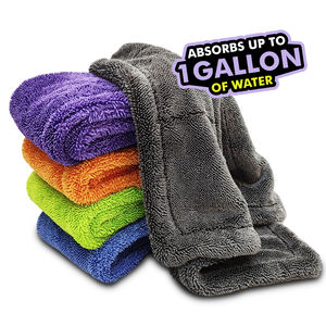 Microfibre <span class=keywords><strong>boucle</strong></span> torsadée magique voiture propre et sèche serviette voiture beauté essuyer tissu absorbant et sans trace eau séchage serviette 60x90 - Product Image 2