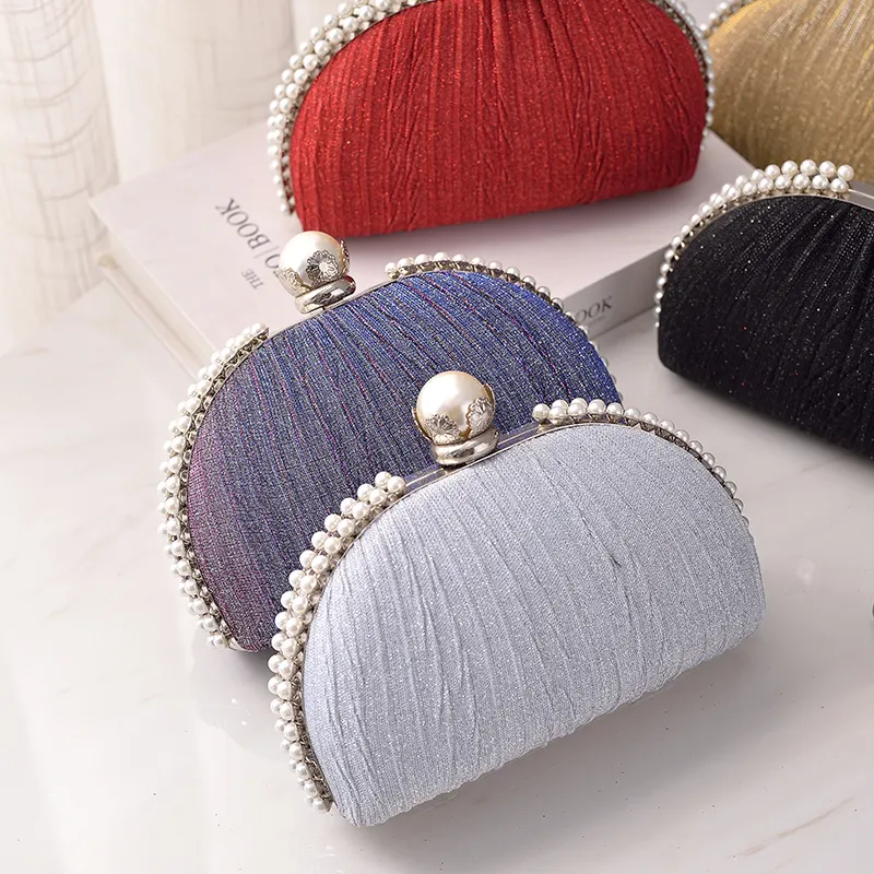 Popular Design vintage fashion clutch bags small and cute delicacy pearl women evening bags