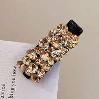 Pince à cheveux coréenne en cristal, petite pince bec de canard scintillante en strass, accessoires pour cheveux pour femmes et filles