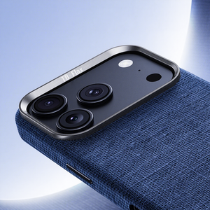 Fundas Magnéticas Antihuellas y Antigolpes de Tela de Lino para iPhone 17 Pro Max, Protección de Lente, Carga Inalámbrica - Product Image 3