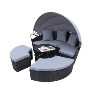 Chaise longue <span class=keywords><strong>de</strong></span> patio en osier, mobilier <span class=keywords><strong>de</strong></span> piscine, <span class=keywords><strong>lit</strong></span> <span class=keywords><strong>de</strong></span> soleil extérieur en <span class=keywords><strong>rotin</strong></span>, transat moderne pour jardin avec coussins, <span class=keywords><strong>lit</strong></span> <span class=keywords><strong>de</strong></span> <span class=keywords><strong>jour</strong></span> - Product Image 2
