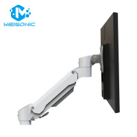 Meisonic T9-GA01-W – Nouveau support mural personnalisable pour écran d'ordinateur portable avec fixation à ressort mécanique