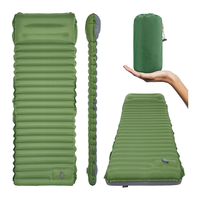 Matelas de randonnée et de camping gonflable de haute qualité et durable avec pompe intégrée, design compact, couverture de pique-nique personnalisable