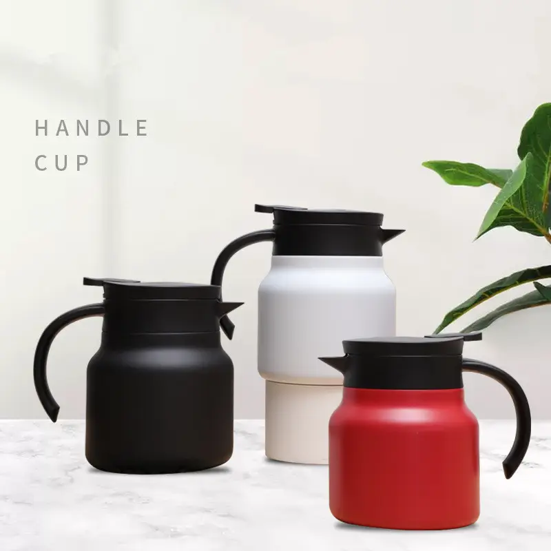 27 oz Black Coffee Carafe Hochleistungs-doppelwandiger vakuum isolierter Thermoskessel-Getränkesp ender mit Sieb für Teekanne