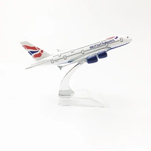 Modèle d'avion en métal moulé sous pression à l'échelle 1/500, 14 cm, British <span class=keywords><strong>Airways</strong></span> Airbus A380, avec support - Product Image 5