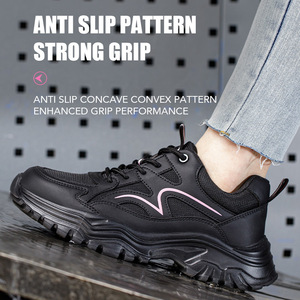 KC821-<span class=keywords><strong>scarpe</strong></span> di sicurezza da <span class=keywords><strong>donna</strong></span> di Design leggero e di marca <span class=keywords><strong>comode</strong></span>, <span class=keywords><strong>scarpe</strong></span> di sicurezza traspiranti da ragazza sportive con suola EVA - Product Image 2