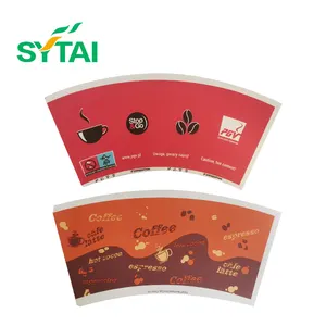 Degradable paper cup fan row material for make coffee cup tea cup 14 years factory