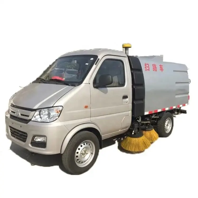 Caminhão varredor pequeno Changan 2000 Litros de alta eficiência 4x2 Mini caminhão compacto de varredura de rua