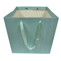 Sac cadeau horizontal en papier recyclé orange pour chaussures et vêtements, sac de shopping personnalisable laminé avec poignée en corde de coton