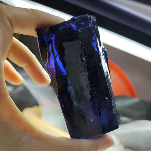 แซฟไฟร์บลู ซินเธติกคิวบิกเซอร์โคเนีย แบบหยาบ ไม่เจียระไน วัตถุดิบพลอย CZ สำหรับทำอัญมณีแบบเม็ดเดี่ยว - Product Image 2