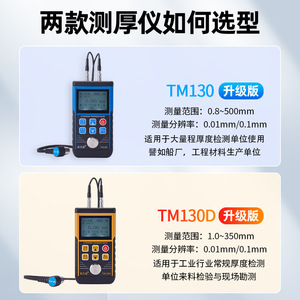 เครื่องวัดความหนาแบบดิจิตอลด้วยคลื่นอัลตราโซนิกสำหรับการวัดความหนาของเหล็ก ทองแดง แผ่นเหล็ก กระจก และท่ออย่างรวดเร็ว - Product Image 5