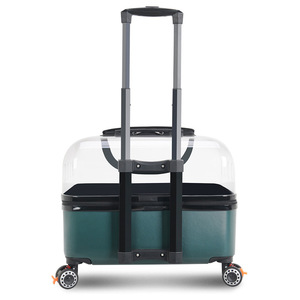 Maleta Transparente de Gran Capacidad para Mascotas, con Ruedas Giratorias, Transpirable y Portátil para Exteriores - Product Image 5