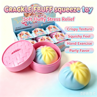 Crackle Mystery Rainbow Squishy Toy Blind Box Squeeze Fidget Toy Crispy Sound Stress Relief Simulation Food Kids Surprise Gift