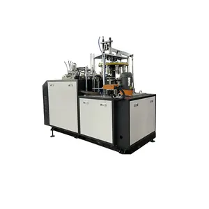 Disposable Ultrasonic Folder Gluer Paper Cup Bowl Box Bag Making Automatic Coffee Carton Plate Forming Maker