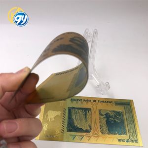 1200 pièces de billets de banque zimbabwéens de cent quintillions de dollars plaqués or 24 carats avec boîte pour collection et cadeaux - Product Image 4