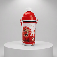 Bouteille d'eau en plastique 3D lenticulaire pour enfants, personnalisable, la plus récente, pas chère, avec couvercle
