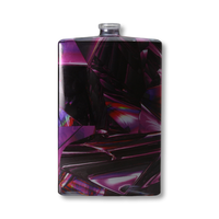 Bouteille de parfum Eco-Friendly Professional Reed Diffuseur Luxury Spray Frosted Dark Purple Roller Round Oil 100ml Bouteille de parfum
