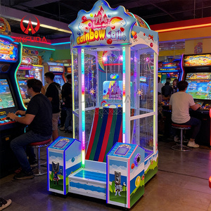 Máquina de Carnaval que Funciona con Monedas, <span class=keywords><strong>Castillo</strong></span> Arcoíris, Máquina de Lotería de Pelotas para Niños, Equipo de Juegos de Arcade - Product Image 6