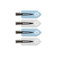 Barrettes à cheveux en acétate style coréen pour femmes, jolies barrettes à fleurs creuses, design personnalisé, logo couleur, fournisseur d'accessoires capillaires OEM