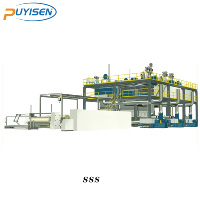 Ligne de production de tissu non tissé PP Spunbond à grande vitesse avec moteur PLC, technologie la plus récente, marque PUYISEN, 220V/380V pour les tissus non tissés