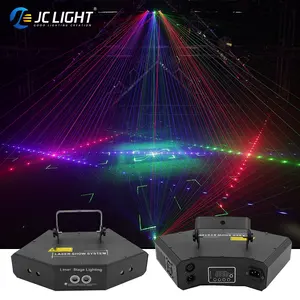 Лазерный прожектор Dj Disco Party Dmx Rgb Lazer 6 глаз