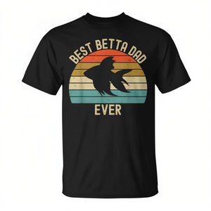 Camiseta Best Betta Dad Ever con diseño de pez vintage para hombre - Product Image 2
