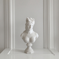 Ornement abstrait en résine écologique Sculpture de Vénus Statuette de buste de style campagnard pour décoration murale de bureau et maison ornements de cadeaux