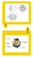 Système de commande à courant continu MDBOT 750W à faible tension sécurisé, chariot élévateur AGV AMR 800 kg avec commande par poignée et roue robotisée pour l'automatisation des entrepôts