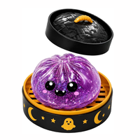 Jouet anti-stress en caoutchouc souple en forme de fantôme de Halloween, type boulette, saveur bonbon malté, authentique, en boîte