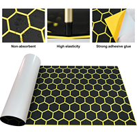 Revêtement de pont en mousse EVA KT GuoMei moderne noir et jaune, durable, résistant aux UV, antidérapant, pour bateaux, utilisation extérieure, installation facile DIY
