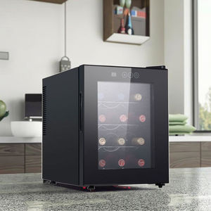 Mini réfrigérateur de bar de 32 litres, boissons, acier inoxydable, Red Bull, refroidissement par air, petit réfrigérateur d'hôtel - Product Image 4