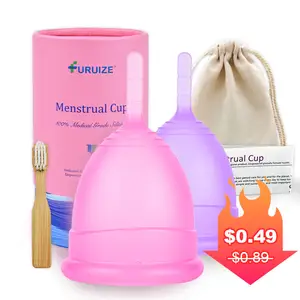 New Design Menstrual Cup Medical Silicone ISO 13485 Passed Lady Cup Menstrual Wholesale Price Copa Menstrual